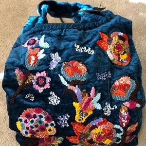 Steve Madden Bandana Blue Hobo handbag NWT